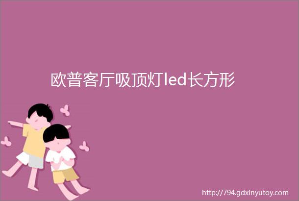 欧普客厅吸顶灯led长方形