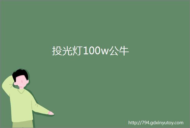 投光灯100w公牛